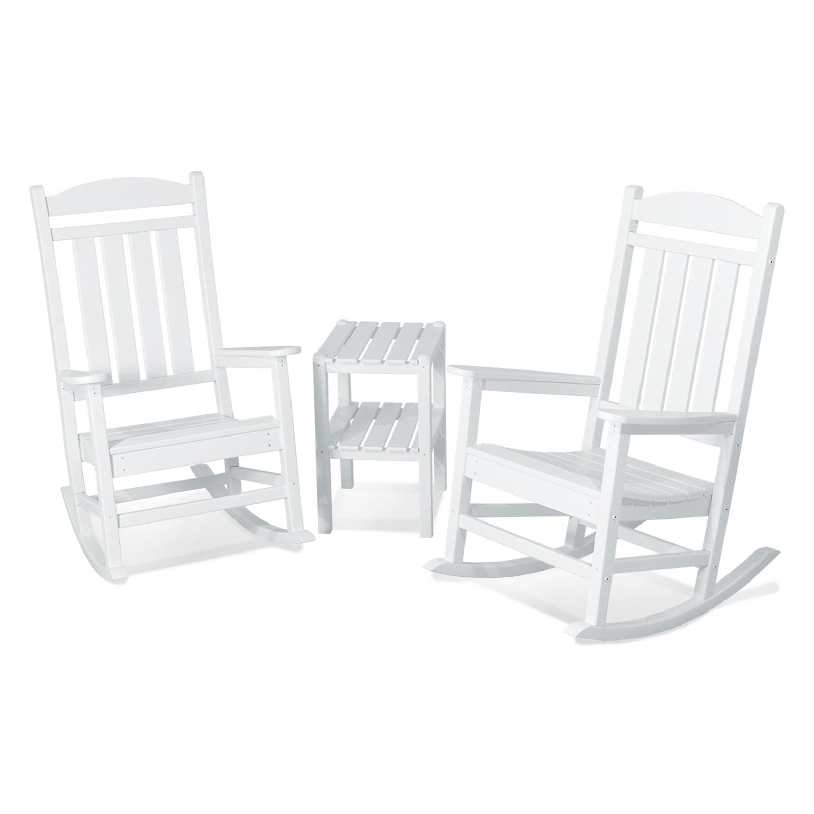 POLYWOOD® Presidential 3 pc. Recycled Plastic Rocker Set with Short