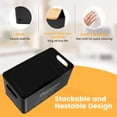 thumbnail image 3 of Grusce 3Pcs Onion Garlic Potato Storage Box Set Carbon Steel Potato Onion Storage Bin with Vent Hole Vegetable Keeper Containers Potato Onion Garlic Jars Storage Canisters for Vegeatables, 3 of 8