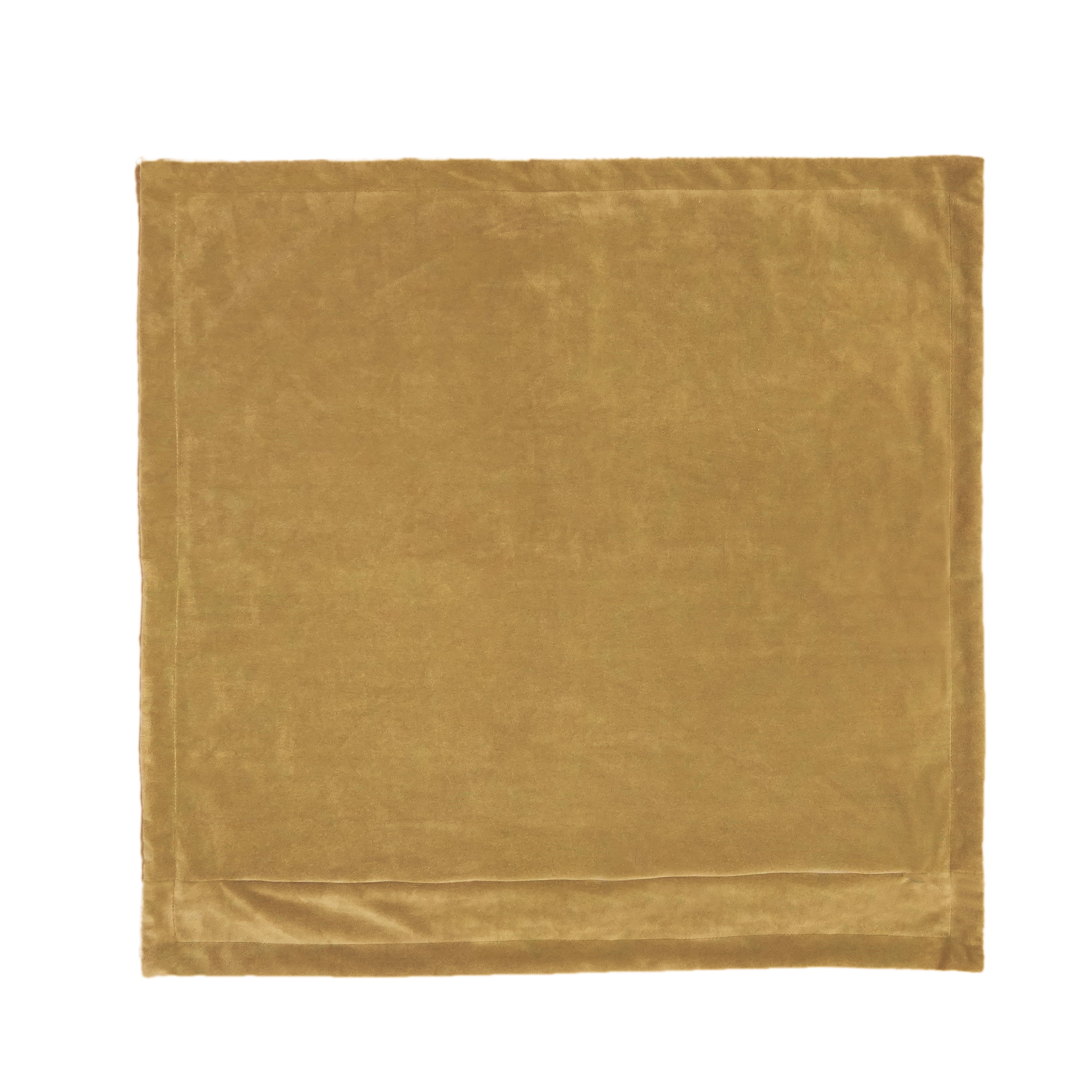 Mainstays Corduroy Velvet Throw Pillow Covers, 18" x 18", Gold, Covers Only, 2‑Pack