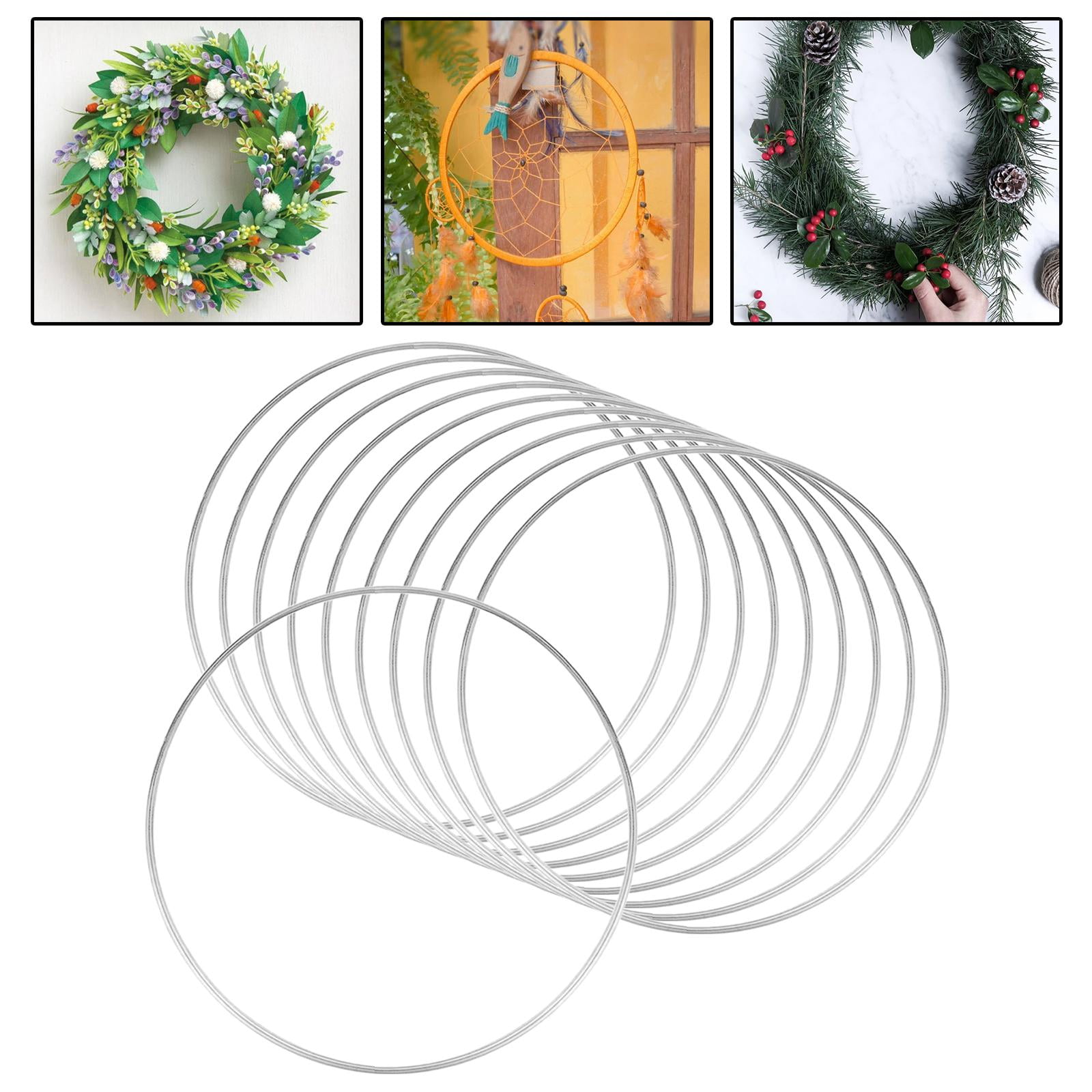 12 inch/ 30 cm Metal Floral Hoop Hoop Rings for DIY Wedding Wreath