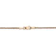 thumbnail image 3 of Real 14kt Rose Gold 1.7mm Ropa Chain Anklet; 10 inch; Lobster Clasp; for Adults and Teens; for Women and Men, 3 of 4