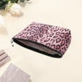 thumbnail image 3 of Unique Bargains 1 Pc Leopard Print Makeup Bag Rose Red PU, 3 of 4