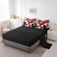 thumbnail image 5 of Homewish Red Gray Geometric 7-Piece Twin Bedding Sets,Triangle Plaid Pattern Bedding Comforter Set,Modern Abstract Grid Sheet Sets For Boys Girls,Microfiber Bedroom Decor Reversible, 5 of 8