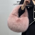 thumbnail image 2 of Bolso portátil para mujer, bolso popular de otoño e invierno, bolso de felpa de nicho de alto sentido, bolso de mano, 2 of 6