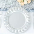 thumbnail image 6 of Balsa Circle 6 Silver Round 13 in Plastic Charger Plates Bejeweled Trim Wedding Party Events Decorations Supplies, 6 of 8
