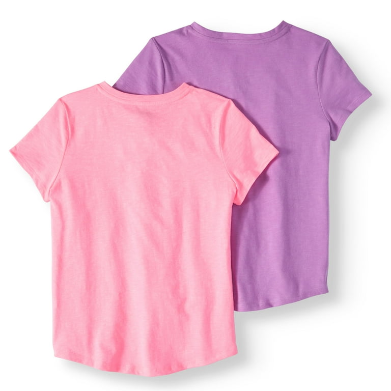 Girls v neck clearance shirts