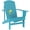 Sky Blue, variant on Favory Folding Adirondack Chair,   Outdoor Fire Pit Lounge Chairs for Patio, Deck, Yard, Lawn and Garden Seating, Partially Pre-Assembled，Black