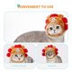 thumbnail image 2 of Tocado divertido para mascotas, sombrero para modelar erizos, sombrero para perros y gatos, 2 of 8