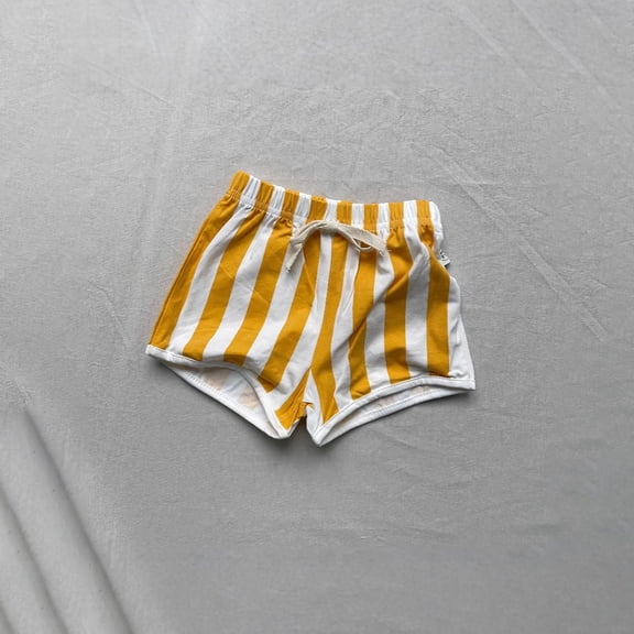 CAIVO Child Striped Kids Shorts For Girls Boys Beach Casual Wear Versatile Fashion Toddler Bottoms Cozy Bottoms