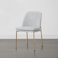 thumbnail image 6 of CHITA Modern Dining Chairs Set of 2 Metal Legs Dining Chair, Fabric in Cloud(Multi-colored), 6 of 9