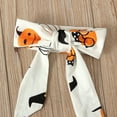 thumbnail image 6 of Dresses For Girls Toddler Kids Baby Pumpkin Print Headbands Outfits Dress 4 Years-5 Years, 6 of 7
