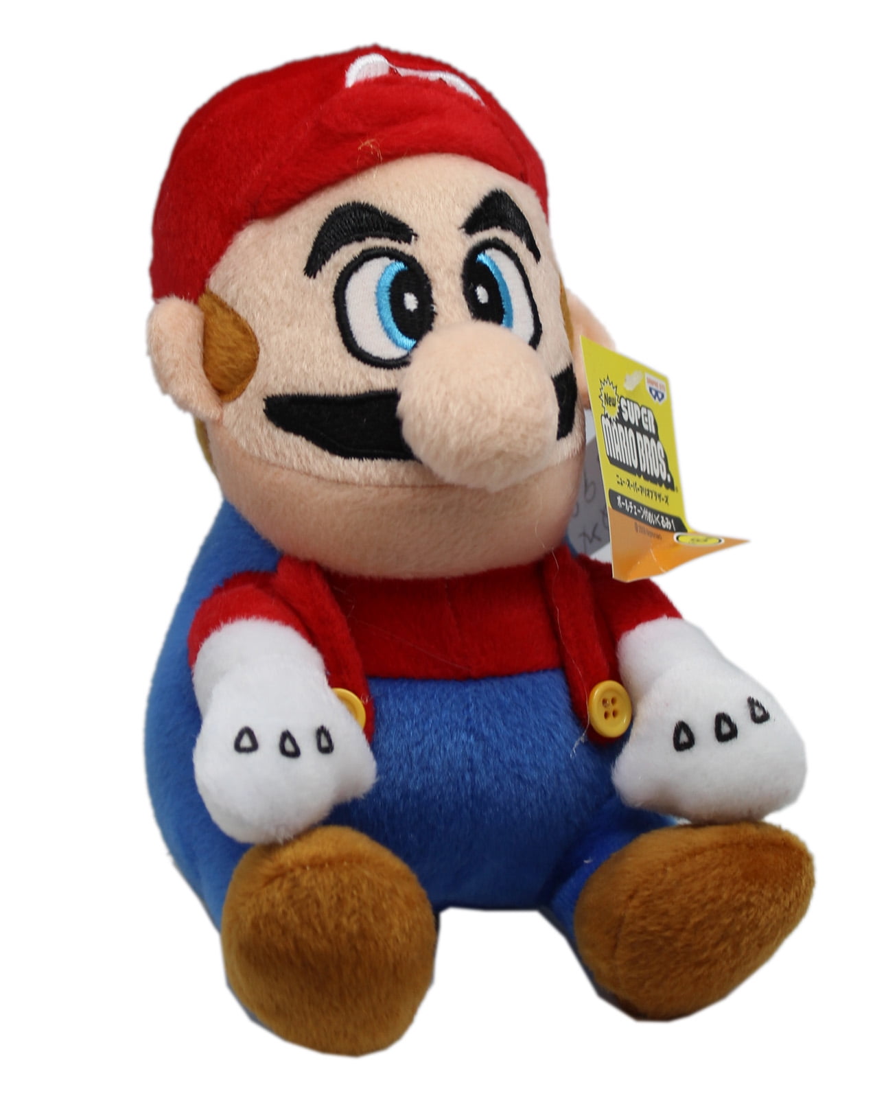 Super Mario Bros Big Nose Mario Classic Outfit Small Stuffed Toy (6in) - Walmart.com - Walmart.com
