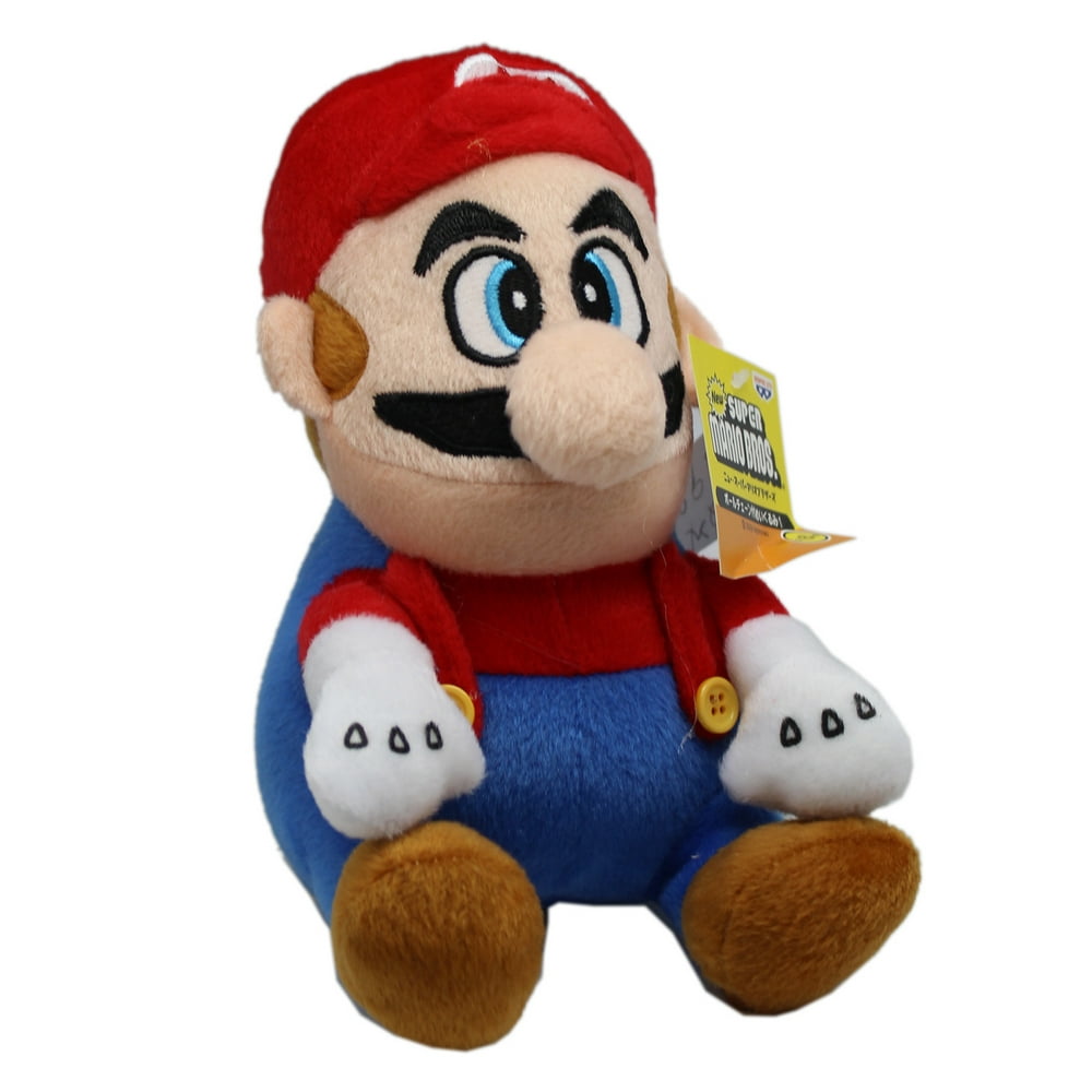 Super Mario Bros Big Nose Mario Classic Outfit Small Stuffed Toy 6in 5244