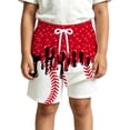 thumbnail image 2 of FYDUU Boys Swim Trunks with Compression Liner Ice Cream Print Swim Shorts Double Layer Beach Shorts Summer Bathing Suit Swimwear 2-3 Years, 2 of 3