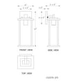 thumbnail image 7 of C Cattleya 2-Pack Matte Black Outdoor Wall Lights with Clear Glass Shade, 7 of 7