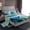 Blue, variant on Homewish Adult Splatter Flower Bed Sheets, Chic Abstract Marble King Sheets, Teal Marbling Sheet Set, Super Cozy Room Decor, 4-Piece