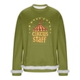 thumbnail image 3 of RKSTN Crew Neck Sweatshirts for Men Carnival Graphic Print Oversized Versatile Fleece Sweatshirt Mens Casual Round Neck Relaxed Fits Comfy Pullover Carnival Party Sweatshirt Top Fall Winter Clothes, 3 of 7