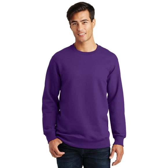 Sudadera de cuello redondo de lana favorita de los fans de Port & Company?. Equipo PC850 P?rpura M Puerto & Compa??a PC850