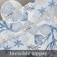 thumbnail image 7 of Coastal Coral Throw Pillow Cover 16 x 24 Inch Decorative Pillow Cover Vintage Ocean Blue Starfish Conch Nature Lumbar Pillowcase Seasonal Rectangle Cushion Case for Couch Sofa Bed Living Room, 7 of 7