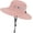 Pure Pink, variant on Womens Summer Sun-Hat Outdoor UV Protection Fishing Hat Wide Brim Foldable-Beach-Bucket-Hat with Ponytail-Hole