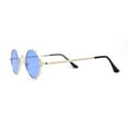 thumbnail image 4 of Retro Stoner Pimp Micro Round Circle Pop Color Lens Sunglasses Gold Blue, 4 of 4