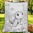thumbnail image 5 of Clearance! DIY Coloring Blanket for Kids, Color Fillable Flannel Blanket with Coloring Pens, Soft Cozy Kids Activity Blanket Home Decor (10.24x8.27x1, 5 of 7