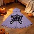 thumbnail image 5 of Girls Hooded Jumpsuits Long Sleeve Graphic Bluses Halloween Themed Party Costume Stylish Festival Tops for Kids, 5 of 8