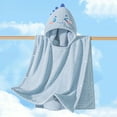 thumbnail image 2 of Soft Bath Towels Fashionable Hooded Cape Bathrobe Absorbent, 2 of 6