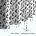 thumbnail image 6 of Black Bigfoot Pattern Shower Curtain 72"x84" ,Bathroom Decorative Shower Curtains Set with 12 Hooks,Modern Waterproof Washable Shower Curtain, 6 of 6