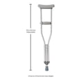 thumbnail image 4 of McKesson Aluminum Crutches for Children, Push-Button - 175 lbs Capacity, 1 Pair, 4 of 4