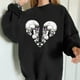 thumbnail image 2 of Camiseta suelta estampada a la moda para mujer, blusa de manga larga, cuello redondo, camisetas informales Pompotops FGAJ5317, 2 of 5
