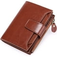 thumbnail image 1 of GHSDFBB Small Wallet for Women Genuine Leather Bifold Compact RFID Blocking Small Womens Wallet, 1 of 7