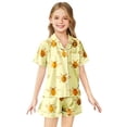 thumbnail image 2 of Ensemble de Pyjama Imitation Soie Imprimé pour Filles, 2 of 4