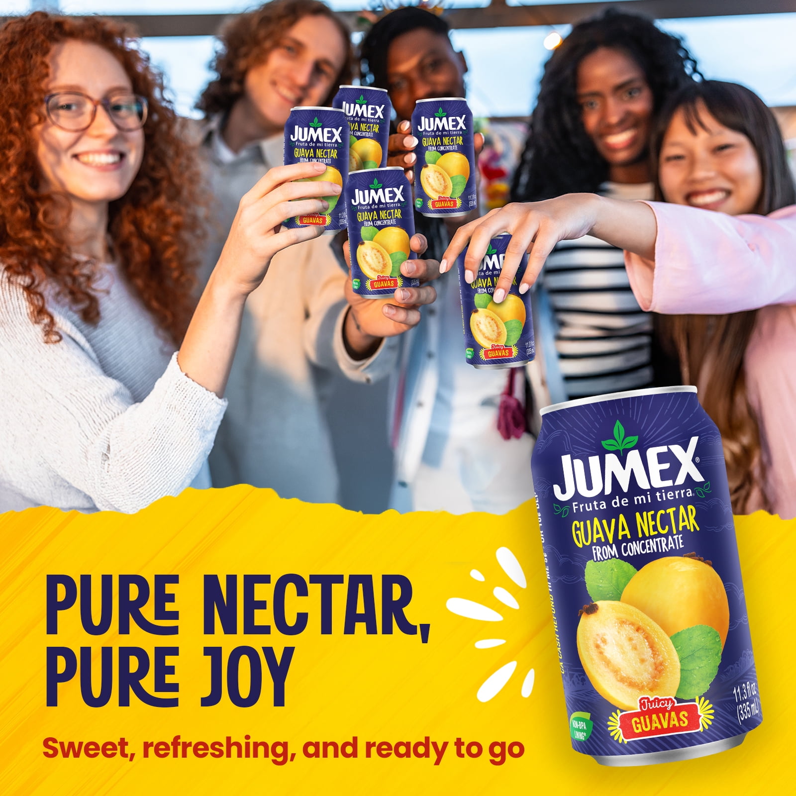 (4 pack) Jumex Guava Nectar Juice, 11.3 fl oz