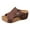 Brown, variant on Women's Open Toe Wedge Sandals Orthopedic Platform Summer Boho Casual Comfort