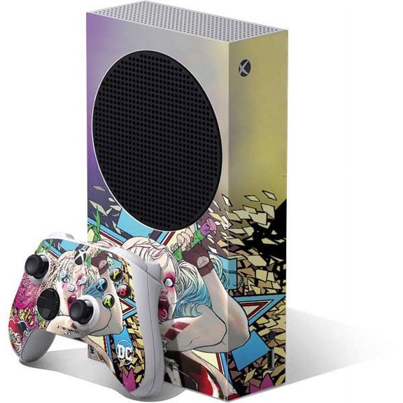Skinit DC Comics Colorful Harley Quinn Xbox Series S Bundle Skin