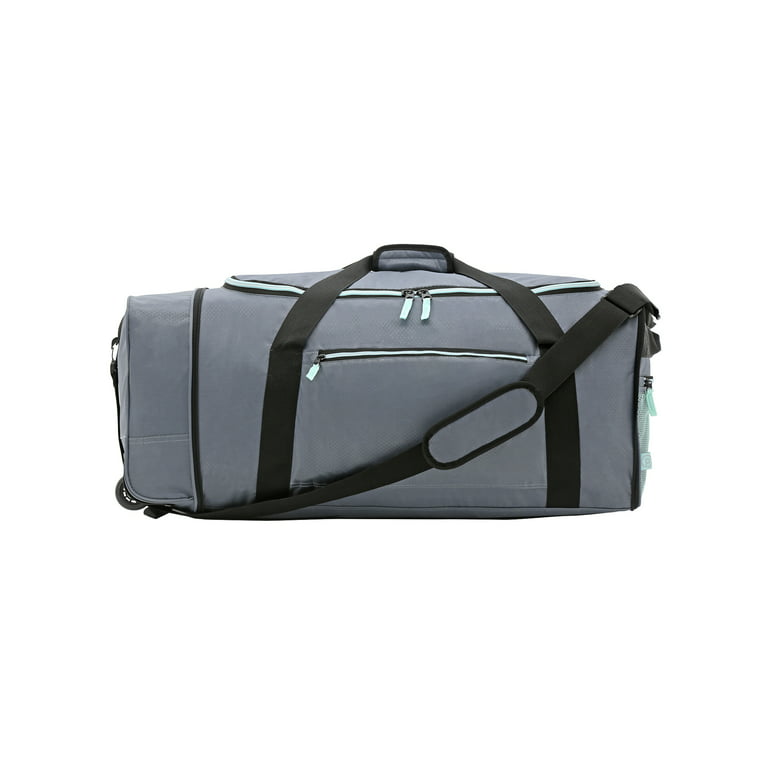 Protege 32 inch Compactible Rolling Duffel, Gray