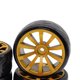 thumbnail image 5 of neumáticos de coche rc 4 piezas RC goma neumático reemplazo rueda llanta neumático Touring resistente al desgaste 12mm HPI 1:10 escala RC Touring Car , estilo D estilo D Magideal neumáticos de coche rc, 5 of 6