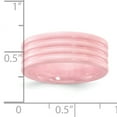 thumbnail image 4 of Ceramic Pink Grooved 8mm Polished Band Ring Size 5 Ring for Women and Men, 4 of 4