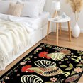 thumbnail image 4 of JML Outdoor Mat Non Slip Doormat 20"x32" Front Door Mat Outside Absorbent Rubber Mat Entryway Rug Floor Mat,Floral Black Chicken, 4 of 8