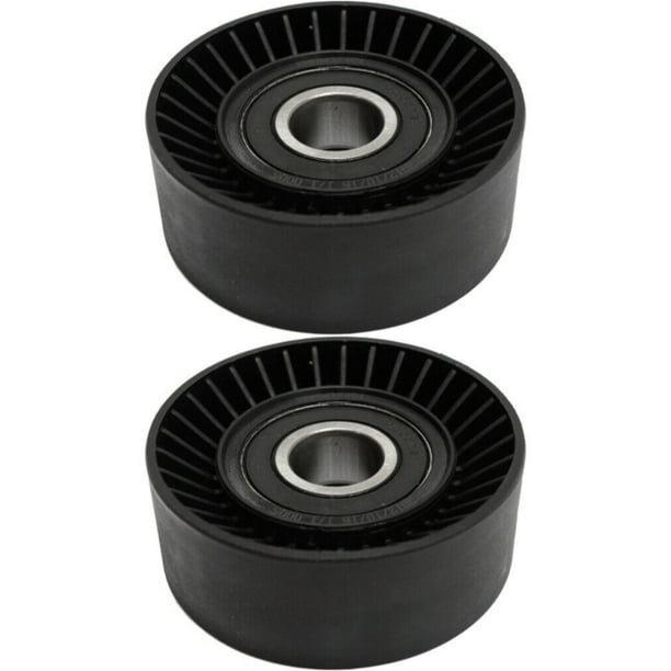 Set of 2 Accessory Belt Idler Pulleys Upper Coupe Sedan for Ram 1500