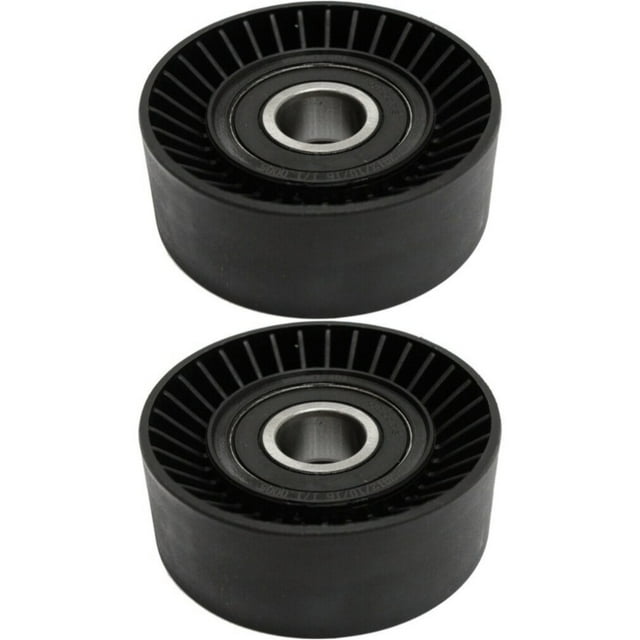 Set of 2 Accessory Belt Idler Pulleys Upper Coupe Sedan for Ram 1500