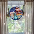 thumbnail image 5 of LHNFT Statue of Liberty Sun Catcher, Stained Windows Hanging, Acrylic Statue of Liberty Window Panel Wall Outdoor Garden Decor, 4th of July Gifts for Women, Lovers, 8 Inch, 5 of 5