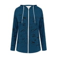 thumbnail image 4 of Sexlip Lightweight Full Zip-Up Hoodies for Women Plus Size Long Sleeve Sweatshirts with Hood Comfy Fall Jackets Blue L, 4 of 6