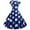 P-Navy, variant on Kcodviy Women Vintage Retro Short Wrap Dress for Women Summer Sleeve Dot Print Evening Work Dresses for Women office Party Prom Swing Dress