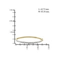 1/4 Carat T.W. White Diamond 14kt Gold over Silver Bangin Bangle, 7