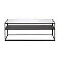 thumbnail image 4 of Henn&Hart Metal Ada Rectangular Coffee Table Black and Bronze Finish, 4 of 8