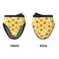 thumbnail image 2 of Pofeuu Yellow White Striped Sunflower Print Thickened Mini Silicone Oven Mitts Heat Resistant, Rubber Oven Mitt Gloves, Finger Pinch Grips, Pot Holder, Silicone Potholder, 2 of 7