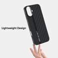 thumbnail image 5 of Stylish Texutre Case Cover for Apple iPhone 16 Plus, Slim Fit [Compatible with Magsafe & Accessories] Shockproof Drop Protection Anti-Scratch Anti-Slip Bumper Rugged Case for Men,Black, 5 of 6