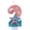 A002- Color B (Number 1 Candle), variant on Birthday Candle, Number 2 Candle, Glitter Wax, 3 in Height, Starfish Seashell Detail, Beach Birthday Party Decorations, Pink Blue Accents, 1 Pc
